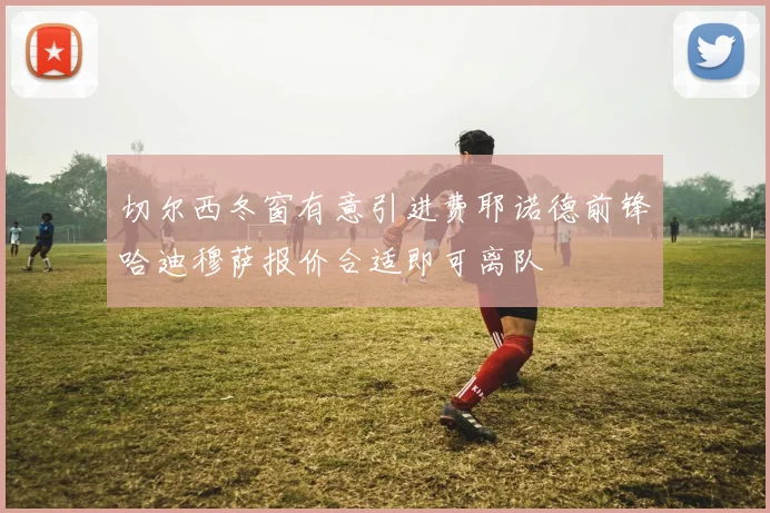 切尔西冬窗有意引进费耶诺德前锋哈迪穆萨报价合适即可离队